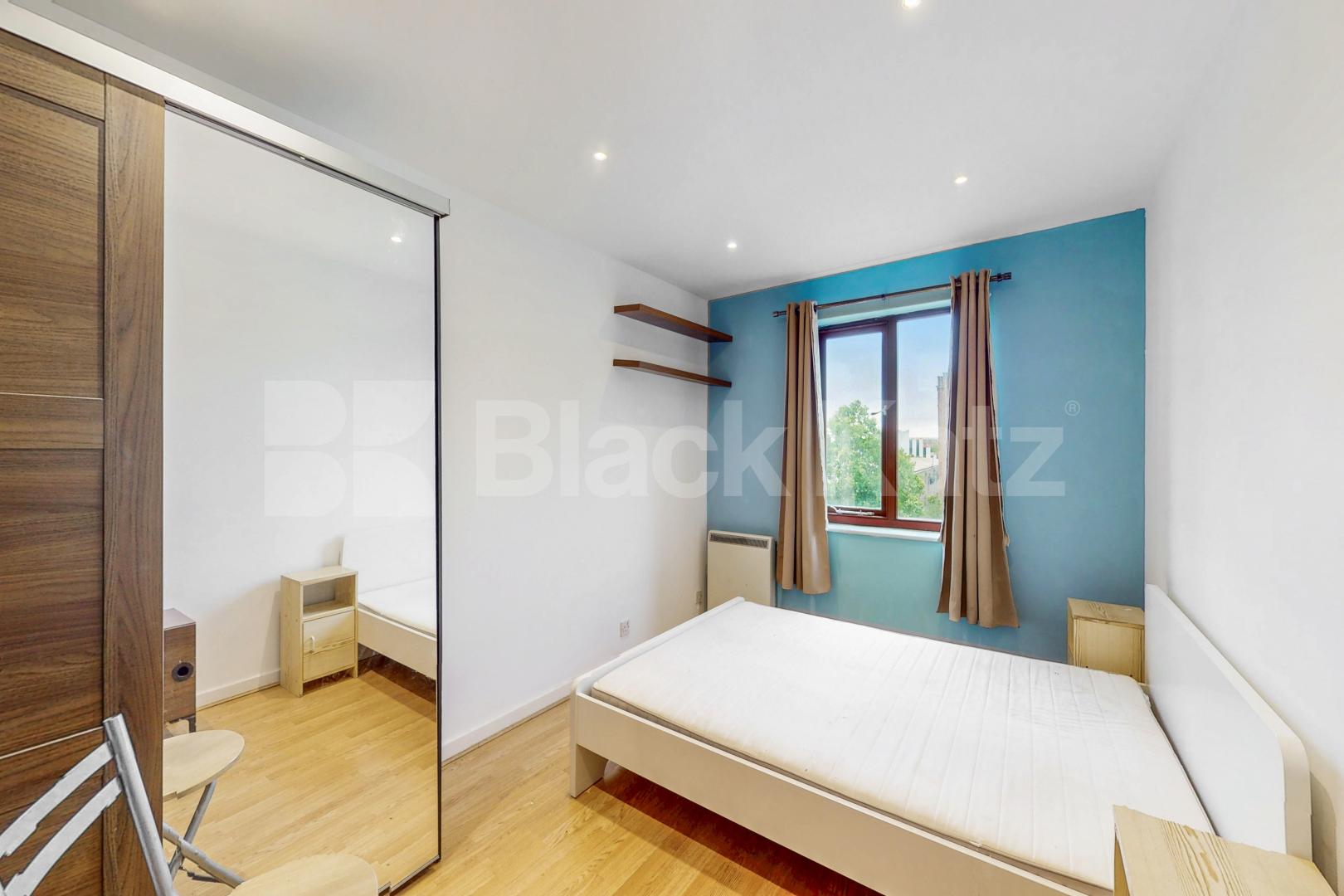 Top floor private development with charming balcony, communal gardens & parking Towergate , Pages Walk 